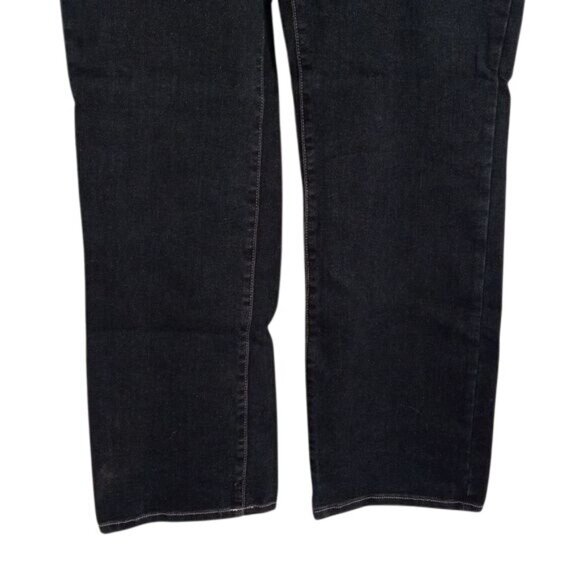 NYDJ Size 8 Jeans Womens Dark Wash Straight Leg USA Lift Tuck Stretch - Picture 2 of 12